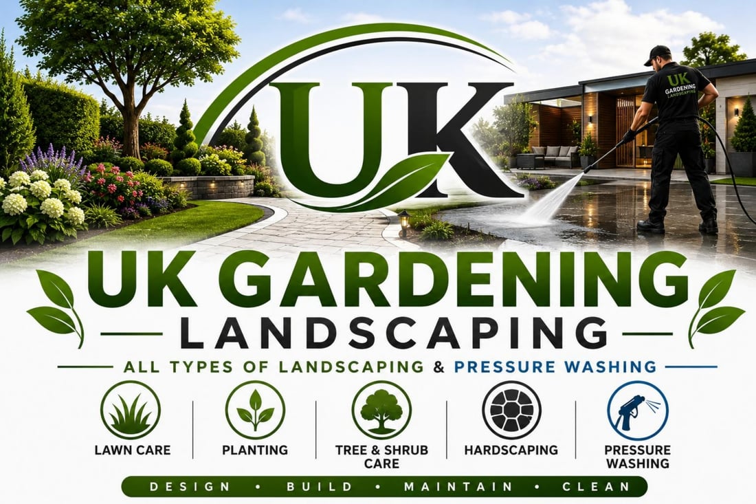 Main header - "UK landscape gardening"