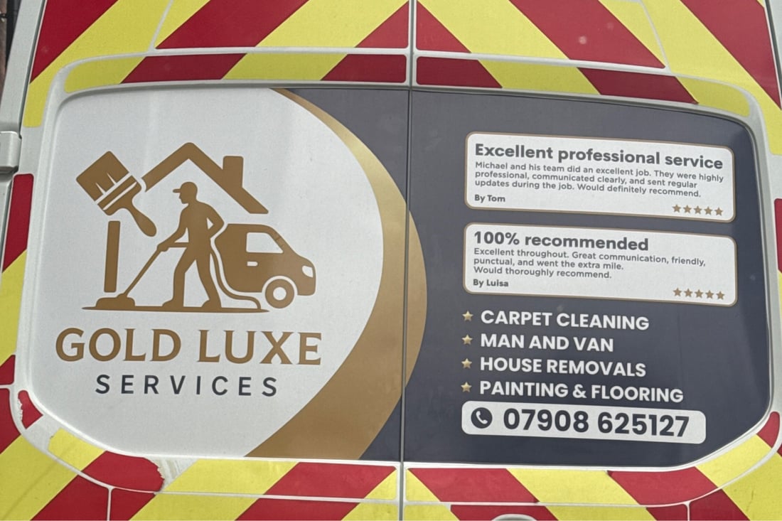 Main header - "Gold Luxe Services"