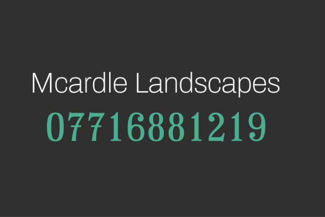 Main header - "Mcardle Landscapes"