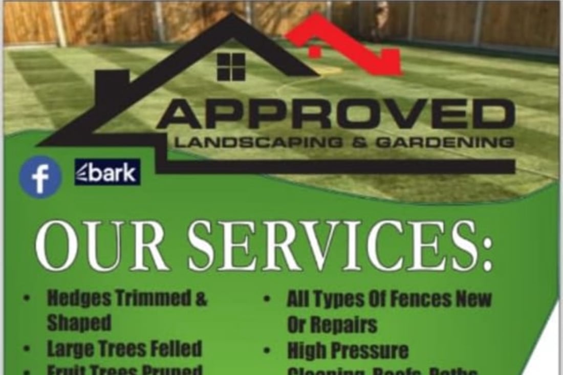 Main header - "Approved Landscaping"