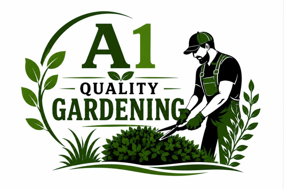 Main header - "A1 Quality Gardening"
