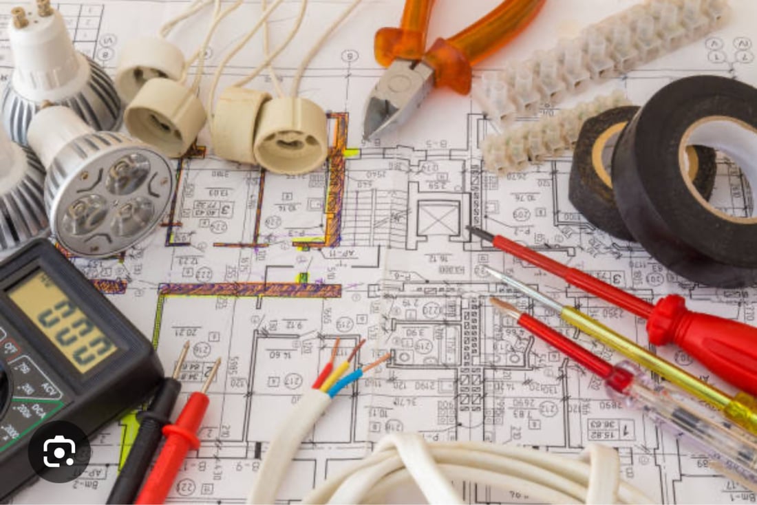 Main header - "P m electrical"
