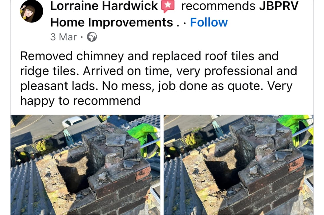 Main header - "JBPRV Home Improvements"