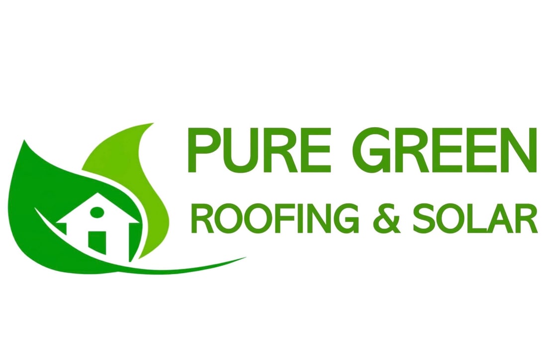 Main header - "Pure Green roofing & Solar limited"