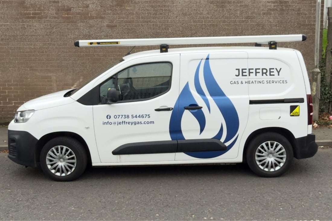 Main header - "Jeffrey Gas & Heating Services"