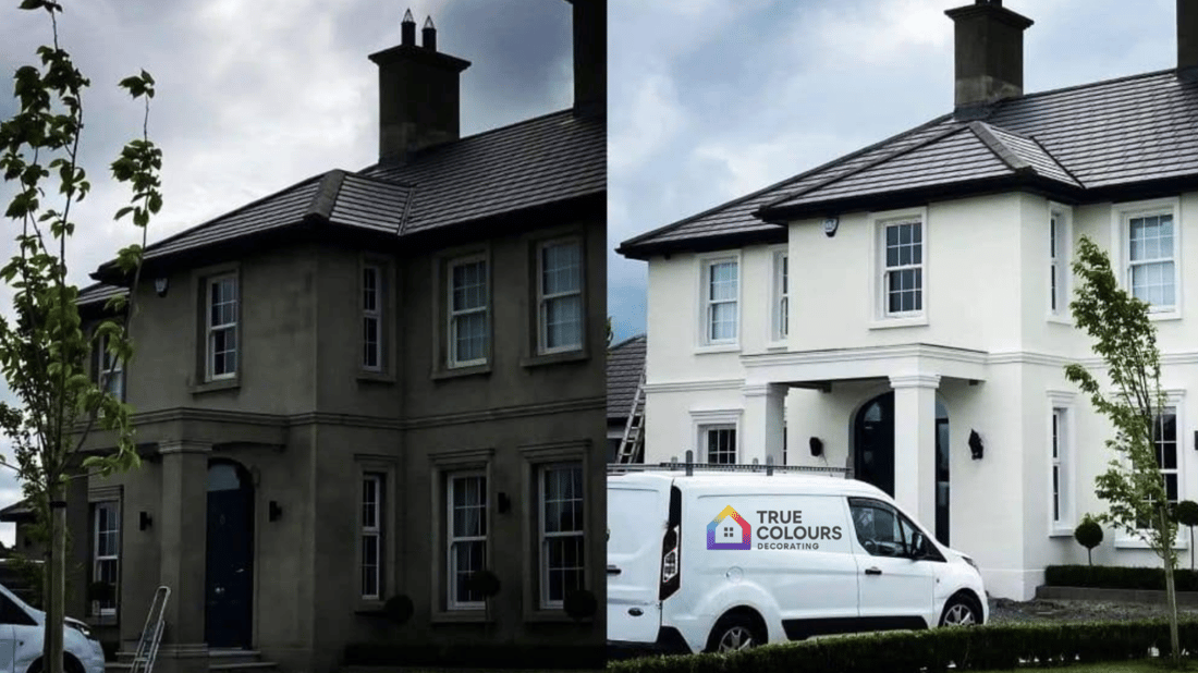 Main header - "True Colours Decorating"