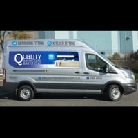 Main header - "Quaility Bathrooms & Kitchens"