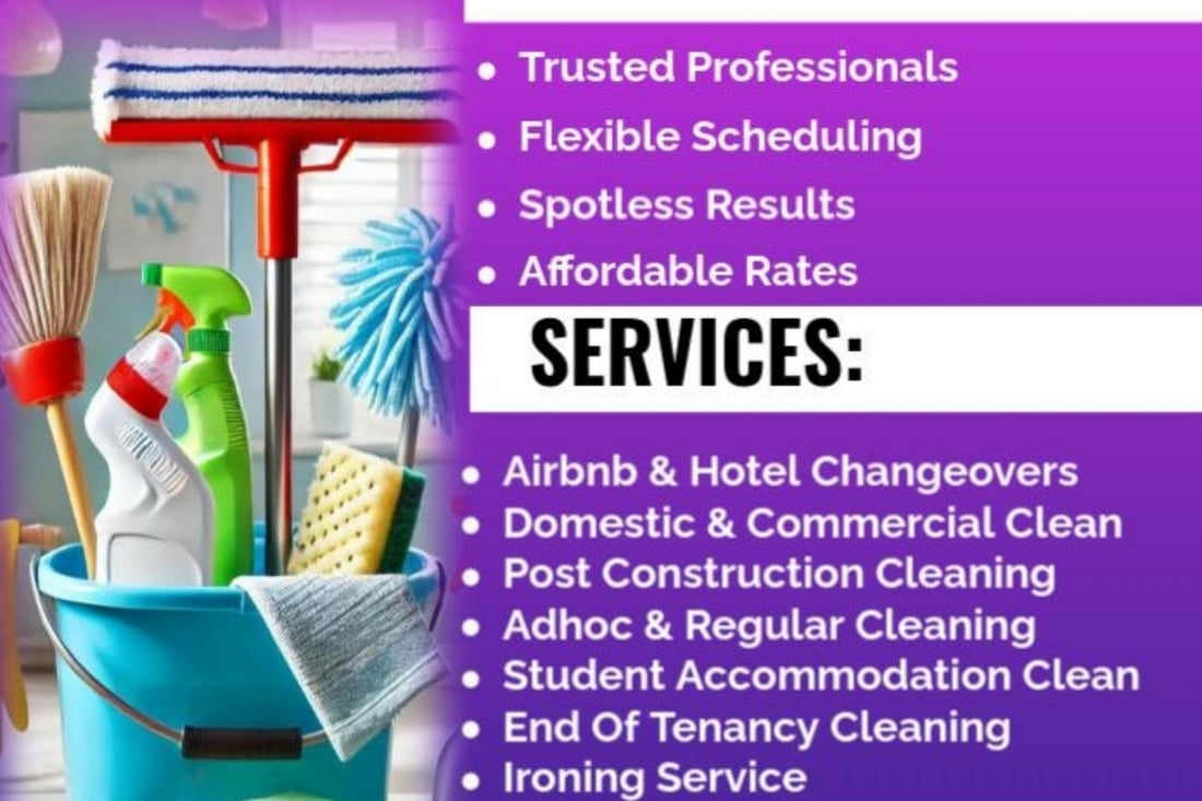 Main header - "Eli4care Professional Cleaners"
