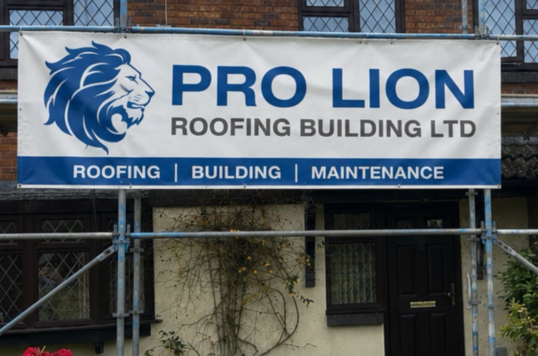 Main header - "Pro Lion Roofing & Building "