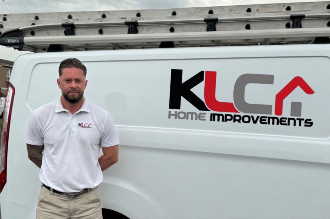 Main header - "K L C Home Improvements"