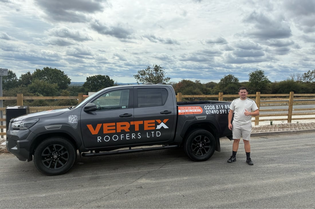 Main header - "Vertex Roofers LTD"