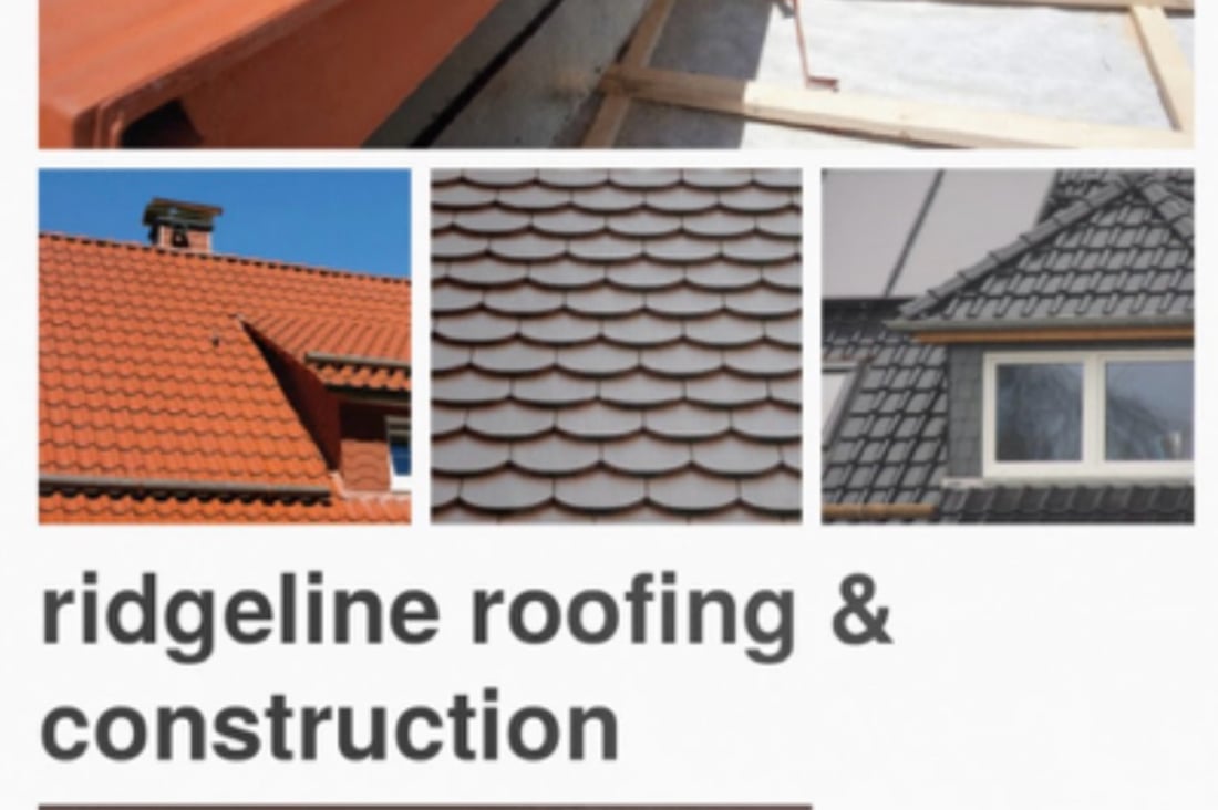 Main header - "Ridgeline Roofing & Construction"