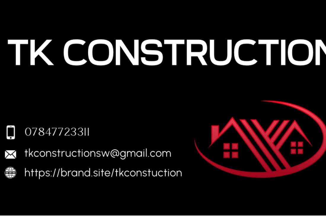 Main header - "TK Construction"