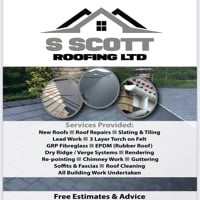 Main header - "S Scott Roofing Ltd"