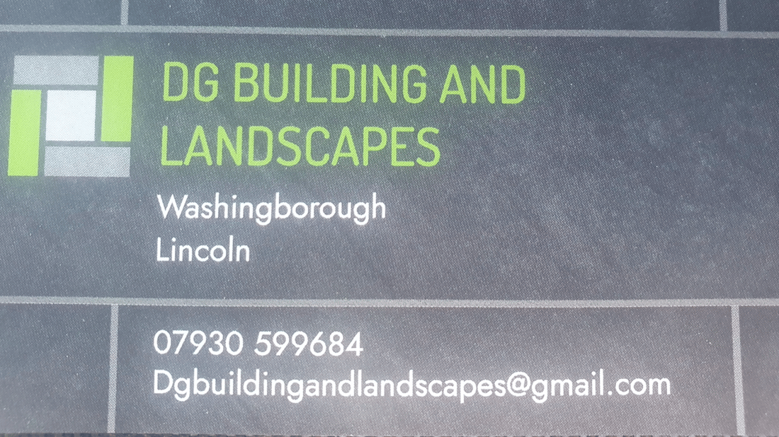 Main header - "DG Building and landscapes."
