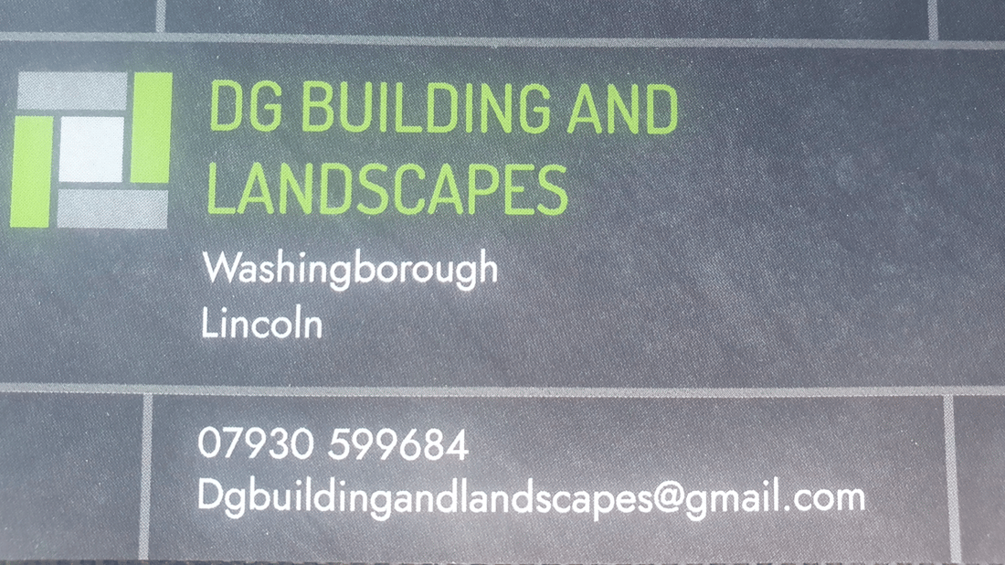 Main header - "DG Building and landscapes."