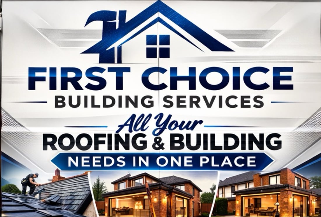 Main header - "First Choice Building Services"