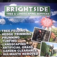 Main header - "Brightside Tree & Landscapes"