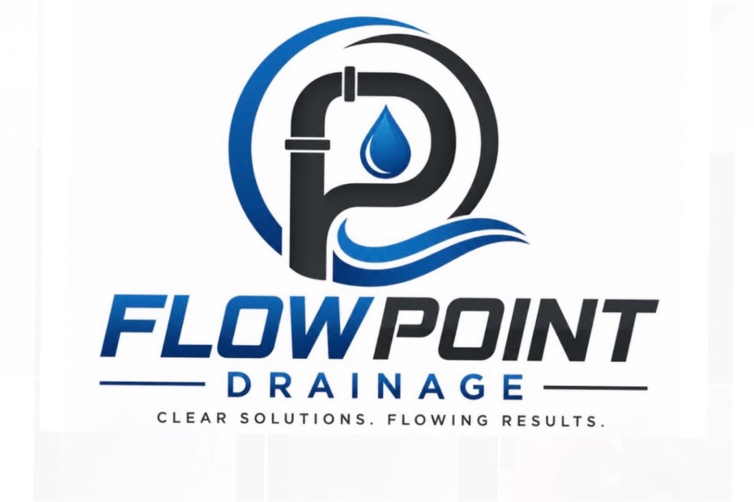 Main header - "Flow Point Drainage"