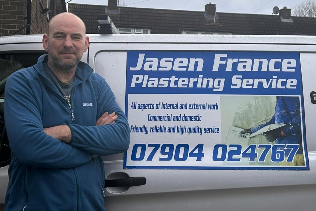 Main header - "Jasen France Plastering "