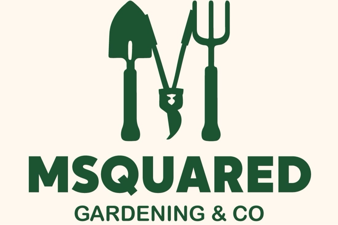 Main header - "M  Squared Gardening & CO LTD"