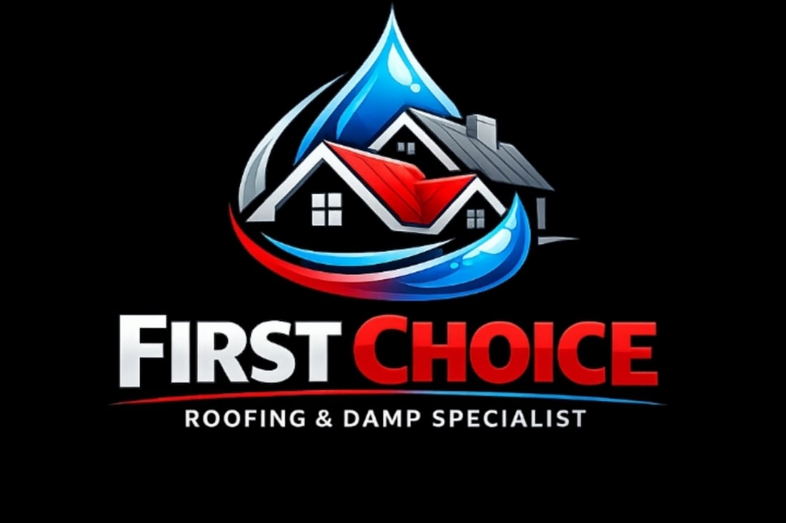 Main header - "First Choice Roofing & Damp Specialists "