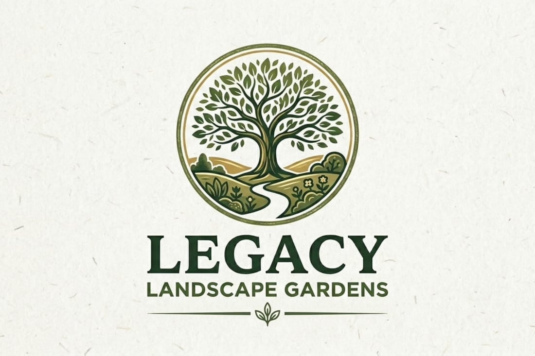 Main header - "Legacy Landscape Gardens "