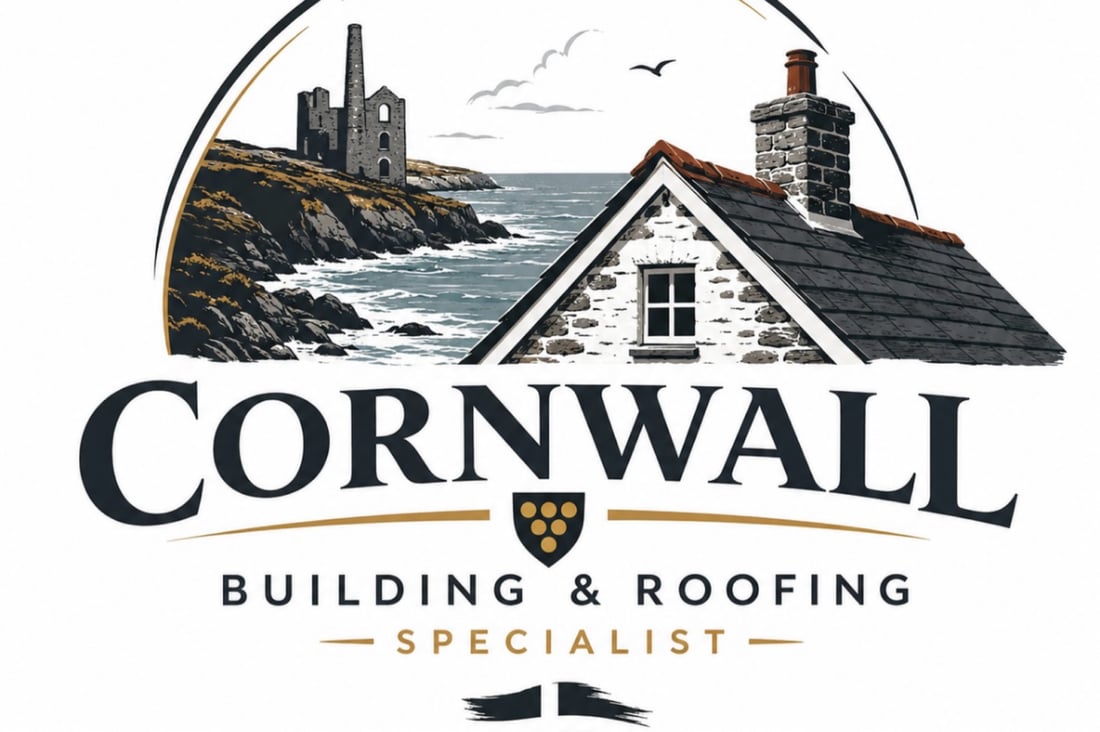 Main header - "Cornwall Building & Roofing Specialists "
