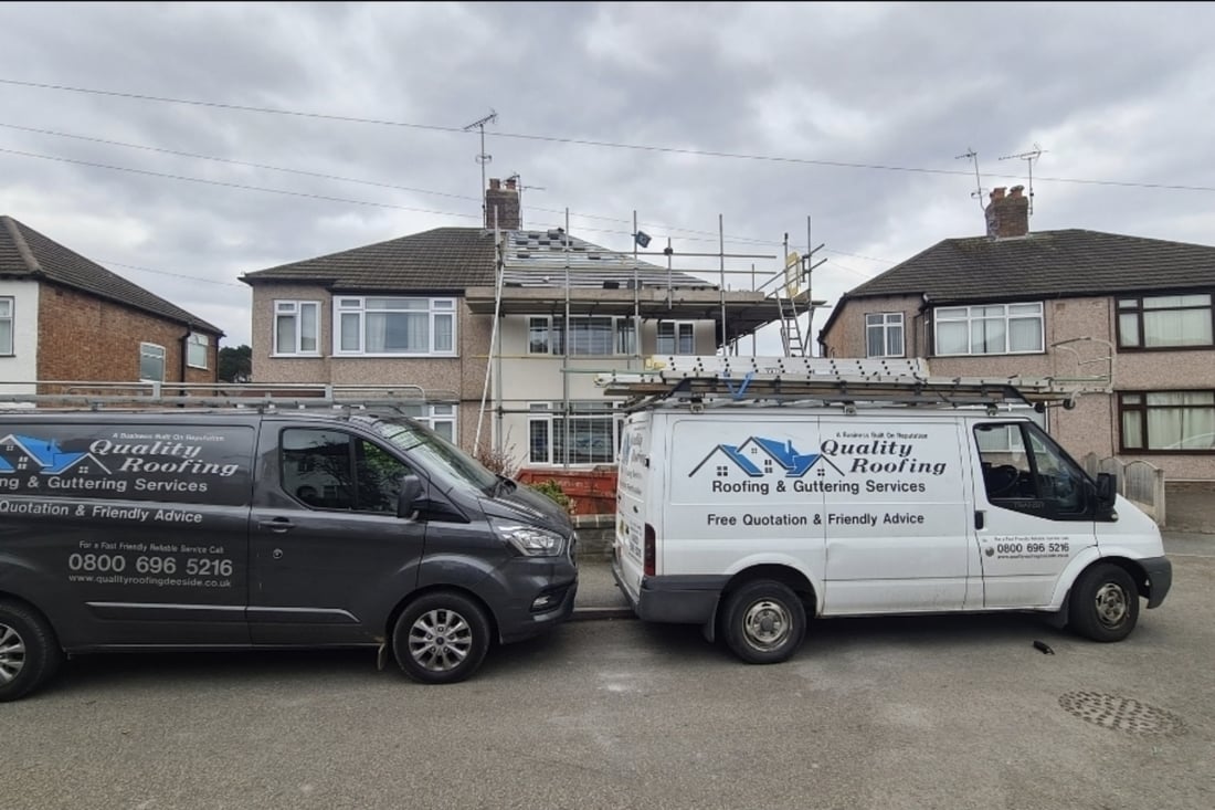 Main header - "Quality Roofing NW LTD"