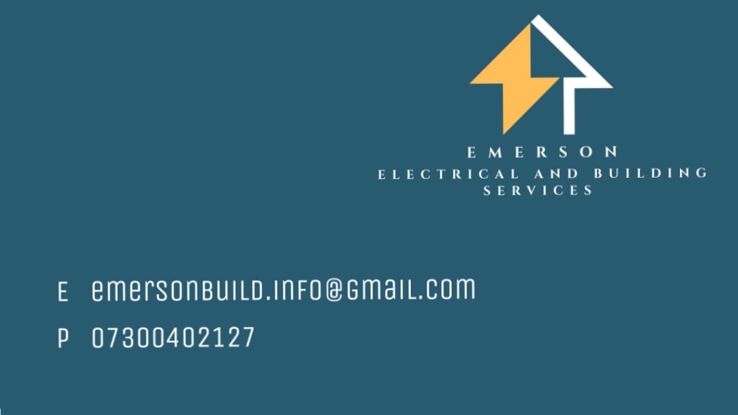Main header - "Emerson Electrical & Building Services"