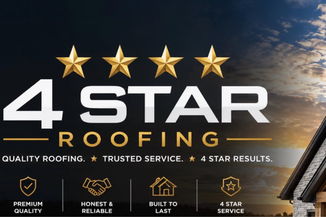 Main header - "4 Star Roofing & Maintenance"
