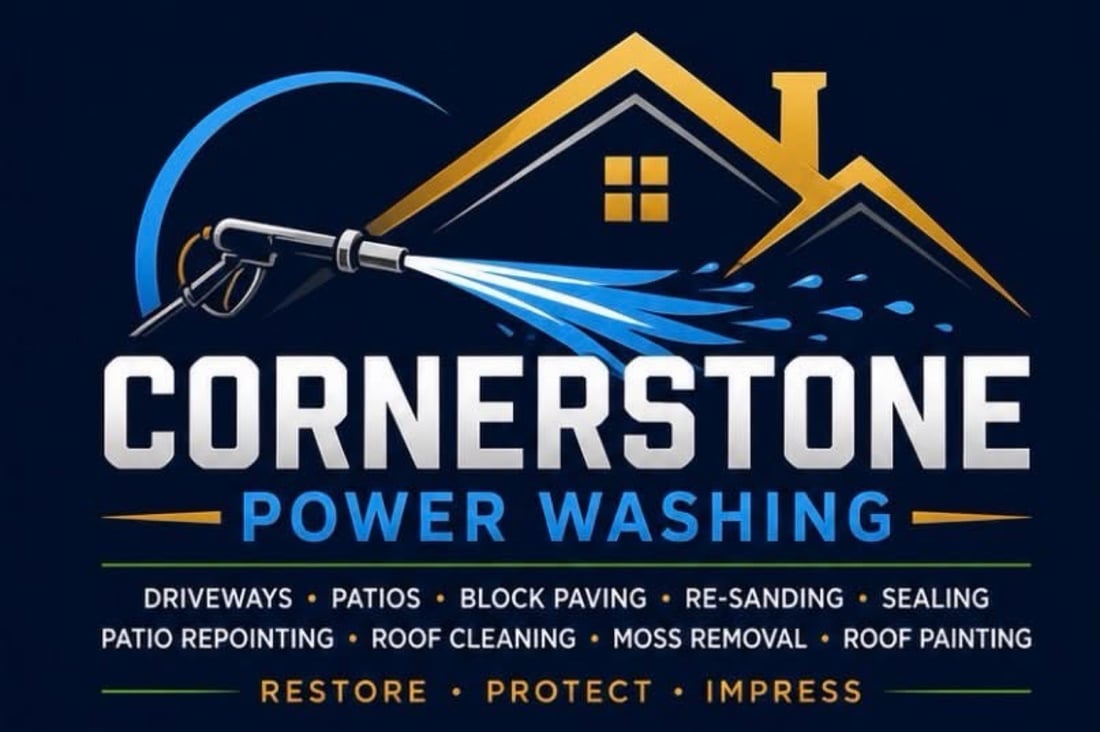 Main header - "Cornerstone Power Washing"