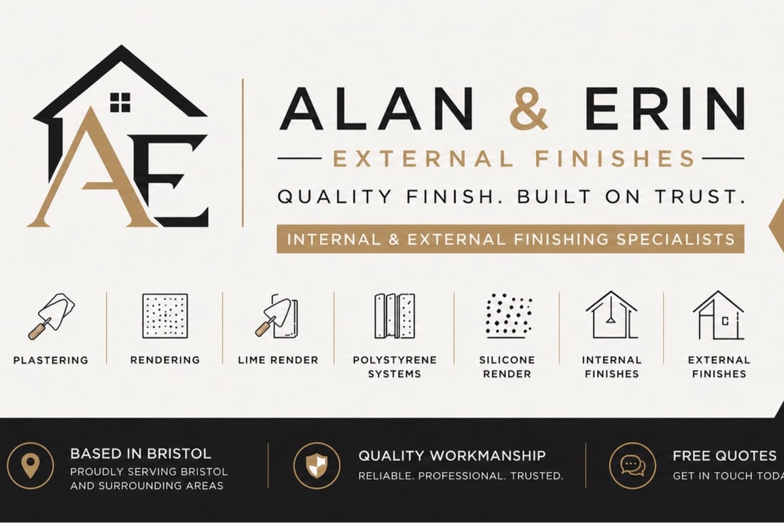 Main header - "A&E Internal & External Finishes "