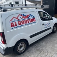 Main header - "AJ Roofing & Property Maintenance"