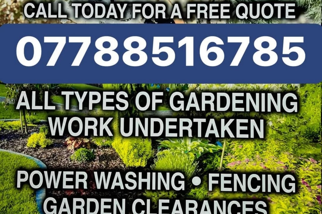 Main header - "PGM Garden Services"