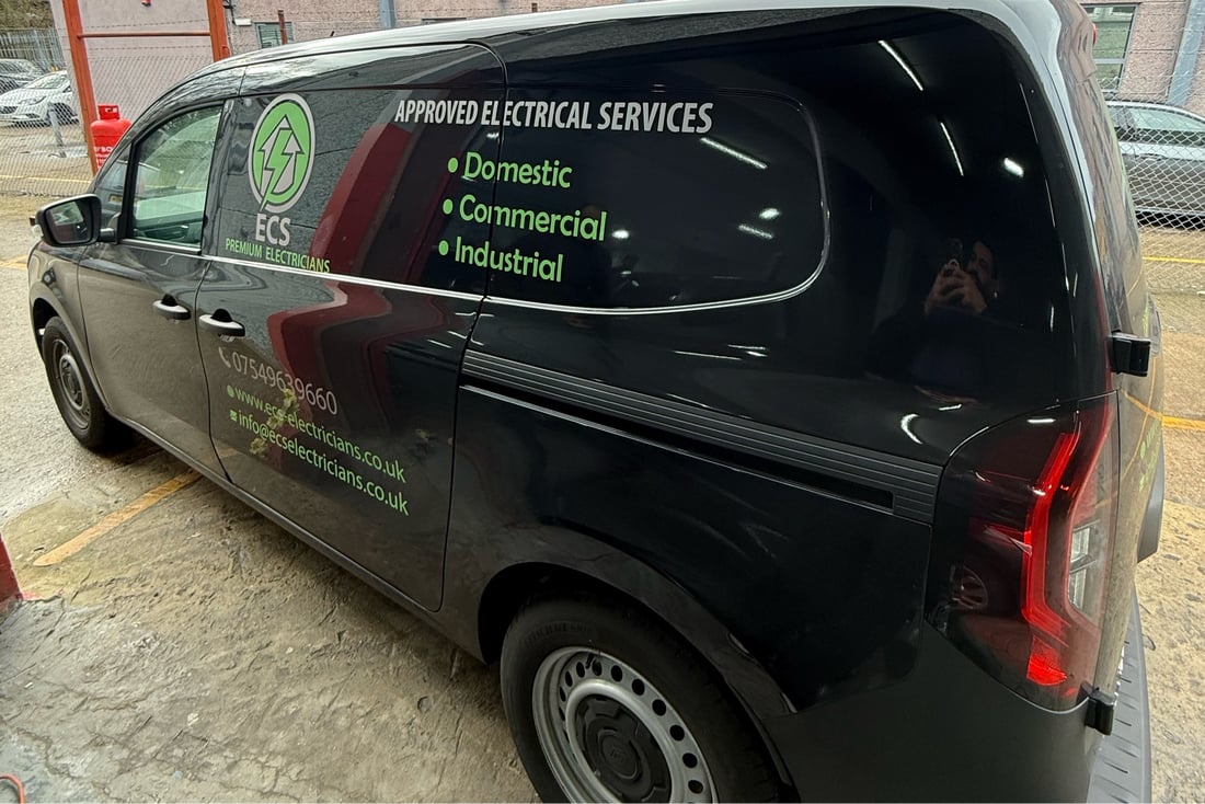 Main header - "ECS Premium Electricians LTD"