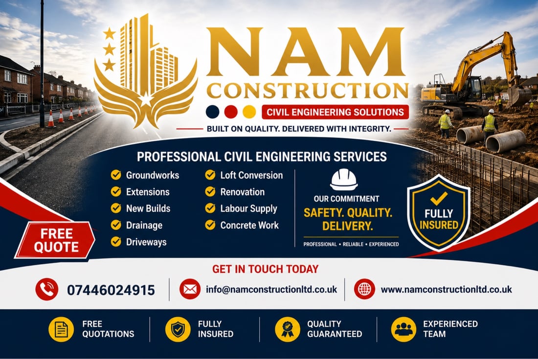 Main header - "Groundwork Contractors LTD"