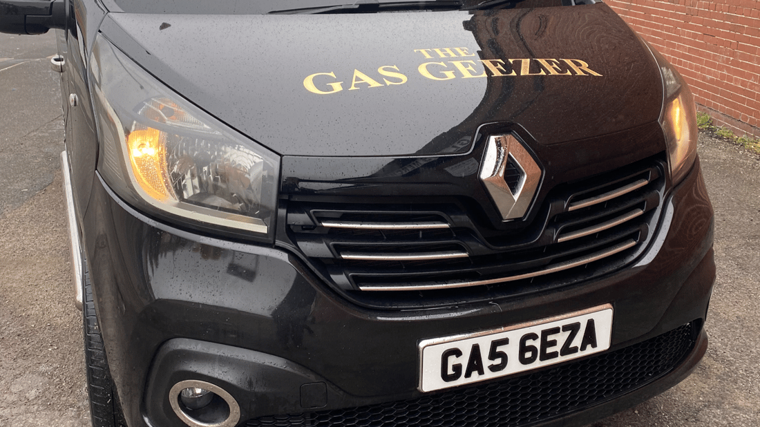 Main header - "THE GAS GEEZER"