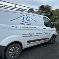 Main header - "JG Roofing & Property Maintenance"
