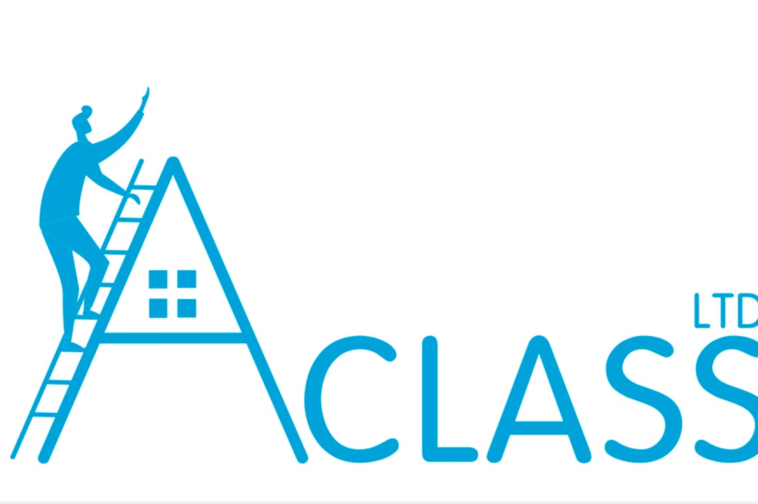 Main header - "A Class Roofing & Building"