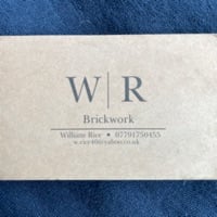 Main header - "WR Brickwork"
