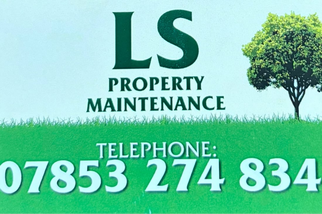 Main header - "LS Roofing,Gutters & Property Maintenance"