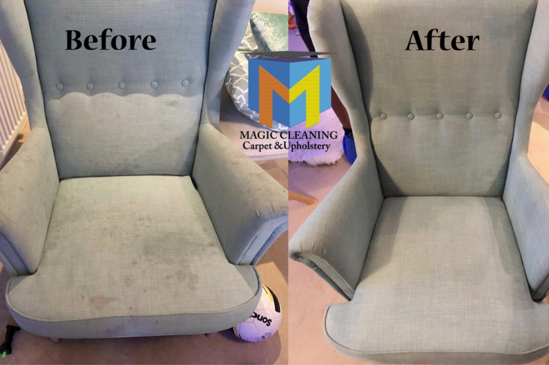 Main header - "Magic Cleaning Carpet & Upholstery LTD"