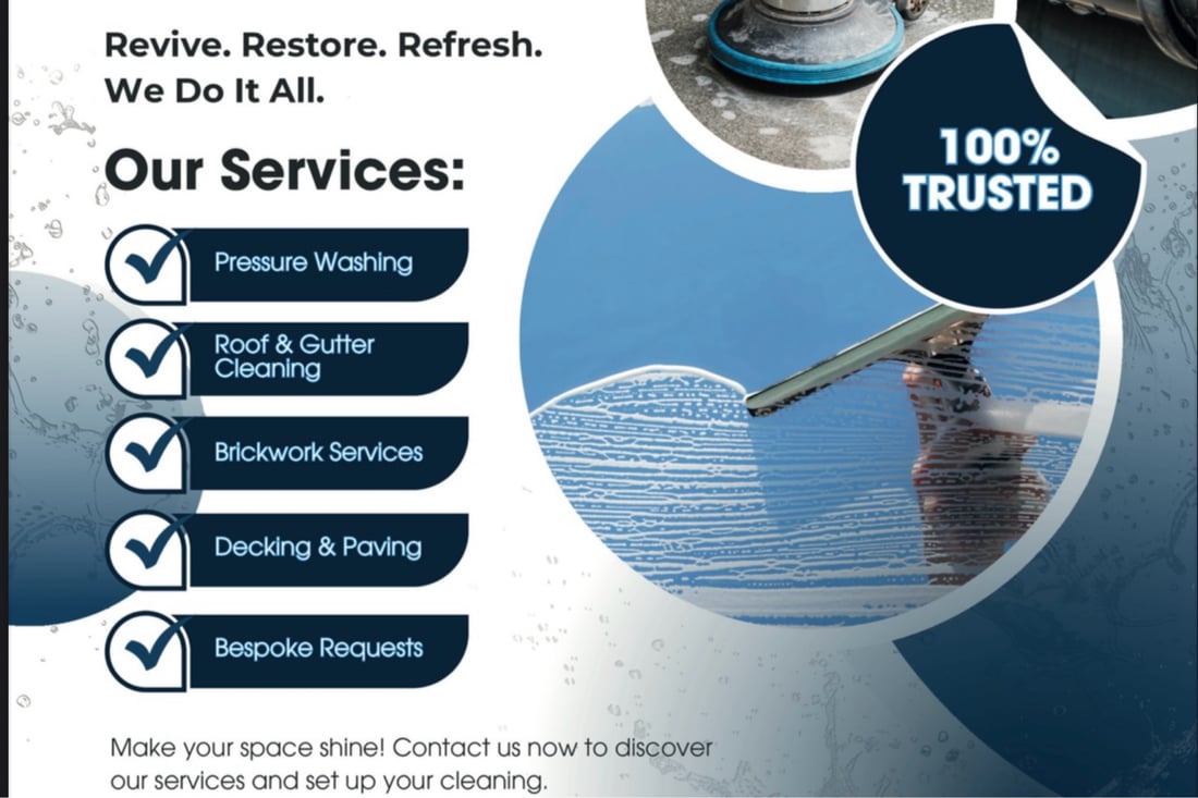 Main header - "ra exterior cleaning"