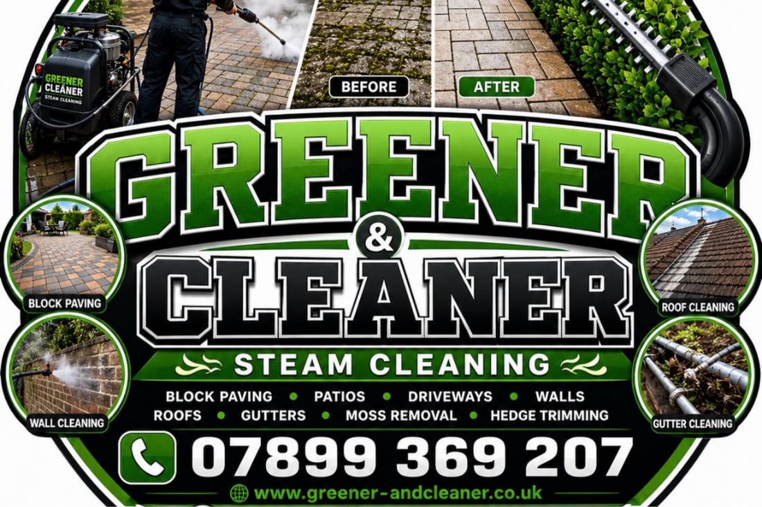 Main header - "Greener And Cleaner"