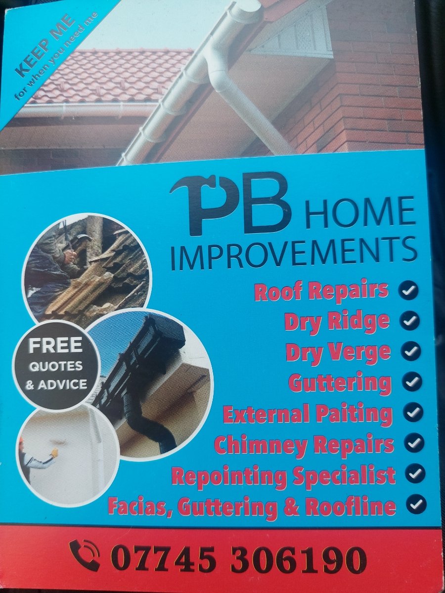 Main header - "PB Home Improvements"