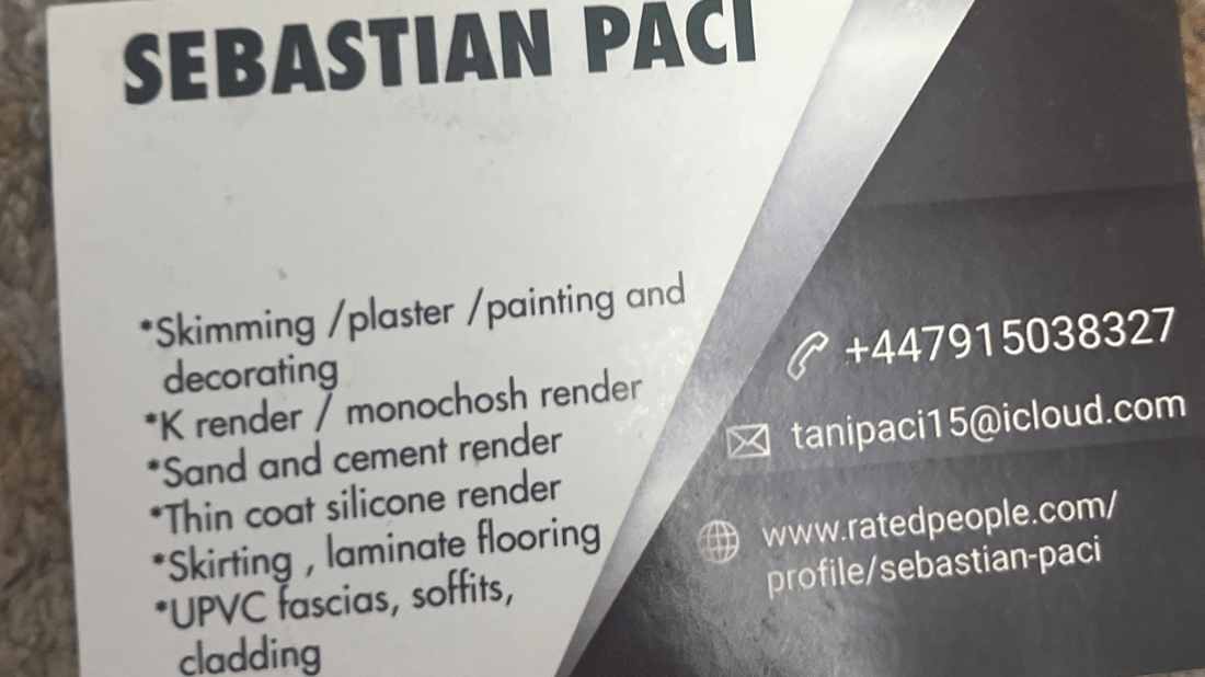 Main header - "Sebastian Paci"