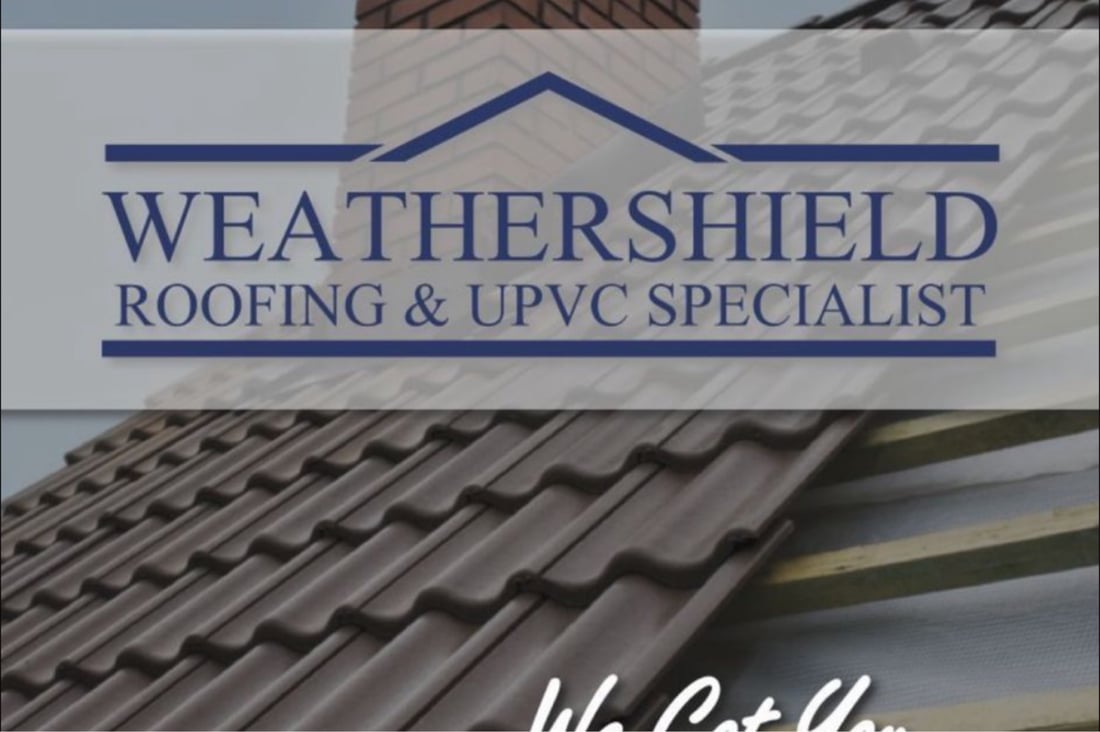 Main header - "Weathershield Roofing & UPVC Specialists"