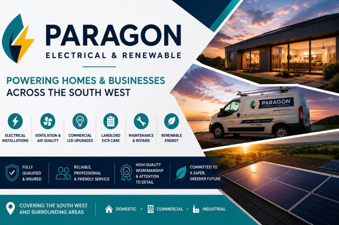 Main header - "Paragon electrical "