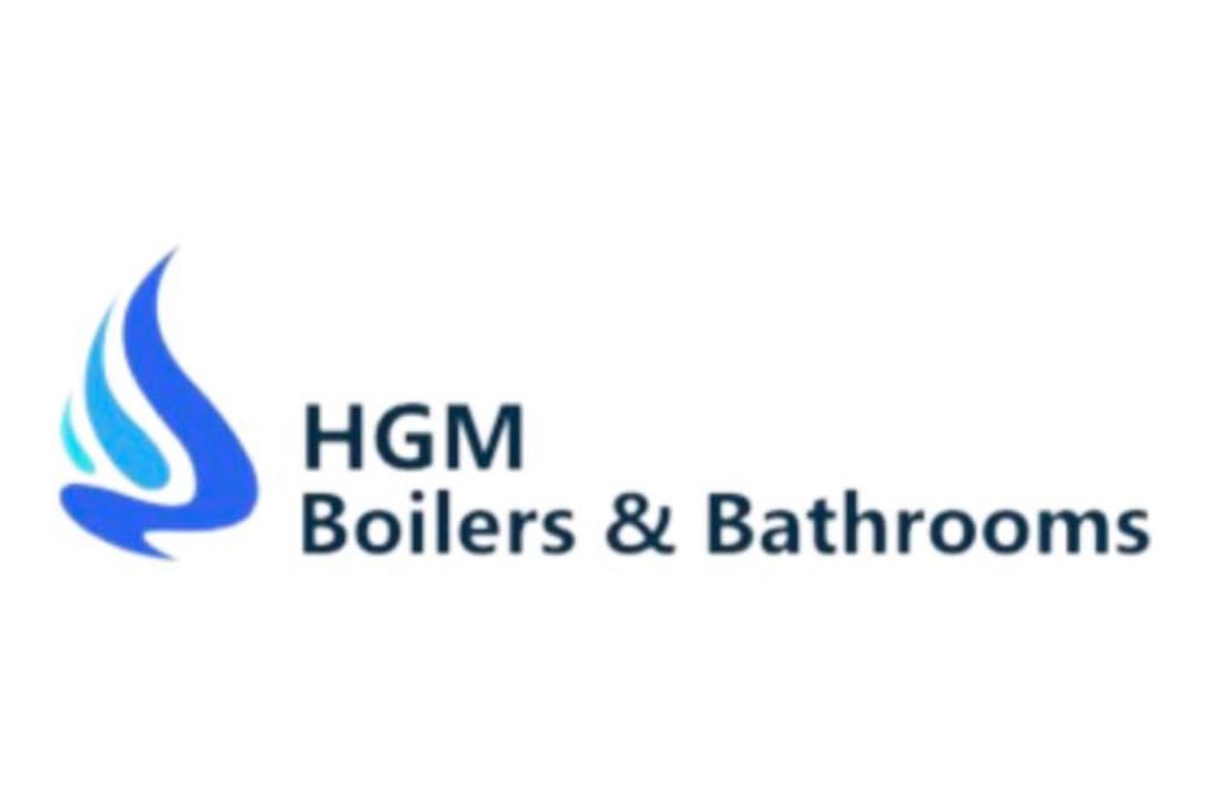 Main header - "HGM Boilers & Bathrooms"
